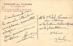 VINTAGE POSTCARD sablettes on Sea View of the Beach