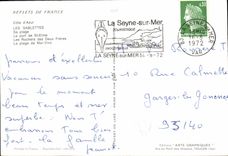 POSTAL MODERNA Sablettes su playa