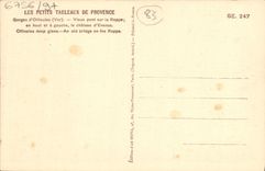 CPA Ollioules Les Gorges Vieux pont sur la Reppe Chateau d'Evenos