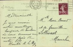 VINTAGE POSTCARD Toulon Falls of Ollioules the Rock