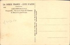 POSTAL MODERNA islas de Hyeres Porquerolles vistas en el punto de Oustaou de Diou y de Seraine grande