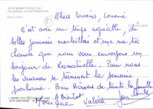 MODERN CARD Ramatuelle View at the Pampelonne bottom