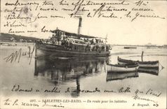 POSTAL Sablettes de la VENDIMIA les Bains en la manera para el barco de los sablettes