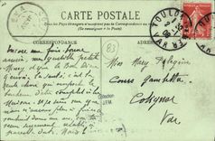 POSTAL Sablettes de la VENDIMIA les Bains en la manera para el barco de los sablettes