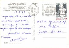 MODERN CARD Stopping of Holy Cross the Alps de Haute Provence Retained of Fountain the Bishop