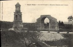 CPA Saint Remy ARe de Triomphe et Mausolee Romains Cote Levant 