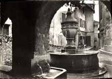 CPM St Paul De Vence La fontaine