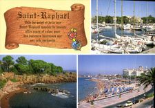 CPM Saint Raphael Le nouveau port Plage de Santa Lucia 