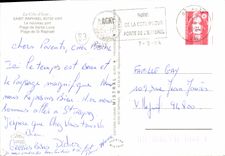 MODERN CARD Holy Raphael the new port Beach of Santa Lucia