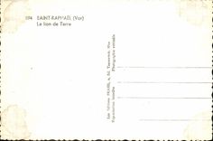 CPM Saint Raphael Le Lion de Terre