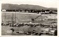 CPM St Raphael Vu Sur le Port Plage Peleteuse