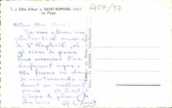 CPM Saint Raphael La Plage