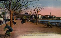 VINTAGE POSTCARD Holy Raphael Walk of the Boulevard Felix Martin