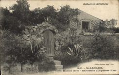 VINTAGE POSTCARD Holy Raphael closed House Dwelling of Alphonse Karr