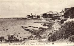 CPA Saint Raphael Le Plage des Corailleurs et les Villas
