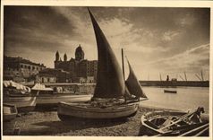 CPA Saint Raphael Le Port et Notre Dame de la Victoire Bateaux