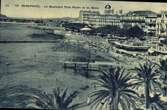 CPA Saint Raphael Le Boulevard Felix Martin et les Bains