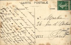 La ruta de Raphael de la POSTAL de la VENDIMIA Saint de Frejus tiene vinagre del montaje de Cannes vista