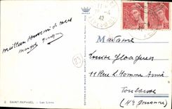 Leones santos de Raphael de la POSTAL de la VENDIMIA