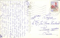 POSTAL MODERNA Raphael del St el puerto la noche