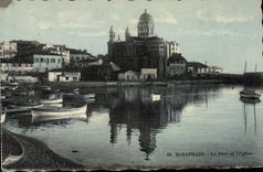 CPA St Raphael le Port et L'Eglise