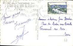 Raphael santo de la POSTAL de la VENDIMIA la playa vista del hotel de las algas