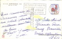 Raphael santo de la POSTAL de la VENDIMIA visto en el puerto