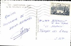 CPm Saint Raphael Le Bd Felix Martin et la Plage La Voile d'Or