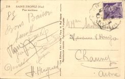 CPA Saint Tropez Pins Maritimes