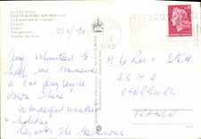 CPA Sainte Maxime Sur Mer La promenade et la plage La baie Le port Vue generale Coucher de soleil