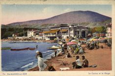 CPA Sainte Maxime Sur Mer Le Casino et la Plage