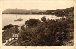 VINTAGE POSTCARD Toulon Panorama desTamaris