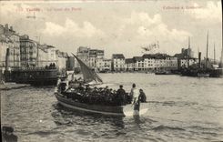 CPA Toulon Le Quai du Parti Bateau