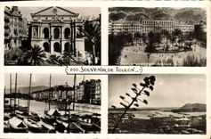 MODERN CARD Souvenir of Toulon Theater Places Freedom