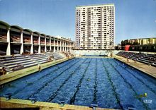 CPMReflets of the Dimension of Toulon Azure the Olympic swimming pool
