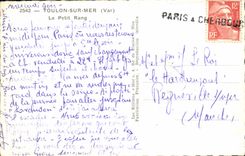 MODERN CARD Toulon on Sea the Small Row sinners