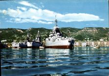 MODERN CARD Toulon Promenade at sea the Port Visits squadron the port Faron
