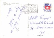 MODERN CARD Toulon Promenade at sea the Port Visits squadron the port Faron