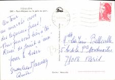 MODERN CARD Toulon Mejean Port with peace with the Port Chein Cat