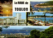 MODERN CARD Roads of Toulon Seyne the sablettes St Mandrier