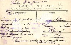 VINTAGE POSTCARD Toulon Roads during a safety of squadron Balloon Boats