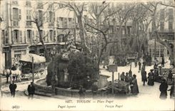 VINTAGE POSTCARD Toulon Places Puget
