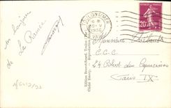 VINTAGE POSTCARD Toulon lllumination of Escade Boats