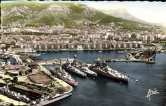 MODERN CARD Toulon View Jean Bart and Bateaux School