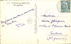 MODERN CARD Toulon on Sea View