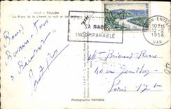 CPM Toulon La Place de la Liberte la nuit et les jardins 