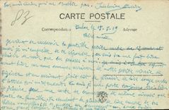 VINTAGE POSTCARD Toulon Squares Port Boat