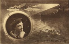 VINTAGE POSTCARD Of Toulon I address My good memory Marin Boat to You