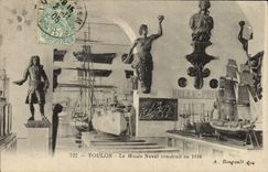 VINTAGE POSTCARD Toulon the Naval Museum builds in 1816