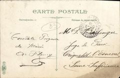 POSTAL Toulon de la VENDIMIA el curso de Lafayette del mercado